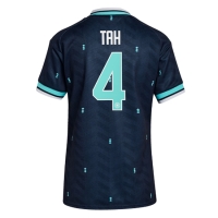 Camiseta Alemania Jonathan Tah #4 Segunda Equipación Replica Mundial 2026 para mujer mangas cortas